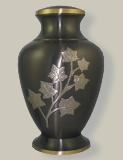 Eaton Brass urn with Pewter Finish