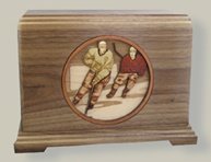 3D Engraved Hockey Urn
