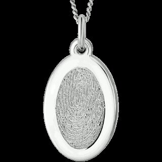 Stainless Steel Oval Pendant
