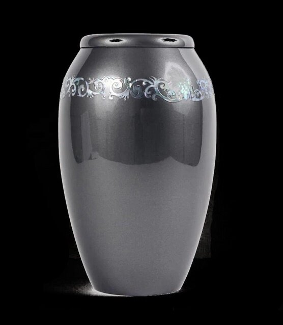 Grey with Mother of Pearl Band Inlay